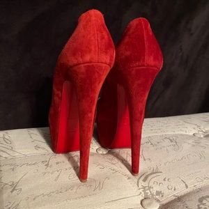 **SOLD** Christian Louboutin Suede Daffodils